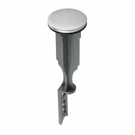 SWIVEL 1.4 in. Plastic Replacement Pop Up Stopper, Brushed Nickel SW2739071